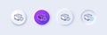 Shipping tracking line icon. Delivery timer. Line icons. Vector