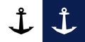 Ships anchor vector icon