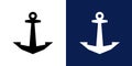 Ships anchor vector icon Royalty Free Stock Photo