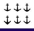 Ships anchor vector icon Royalty Free Stock Photo