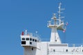 Ships antenna and navigation system Royalty Free Stock Photo