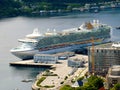 Ships in cruise port - Alesund, Norway Royalty Free Stock Photo