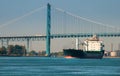 Bulk Shipment of Products Detroit River Shipping Royalty Free Stock Photo