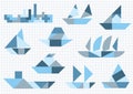 Ships different Tangram