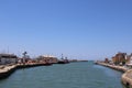 Ships on the dock near rome itlay