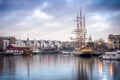 Ships docked at Bristol Royalty Free Stock Photo