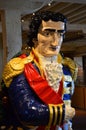Male Naval figure as Ships figureheads at Chatham, Kent UK 