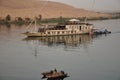 Ships and fishermen on the Nile Royalty Free Stock Photo