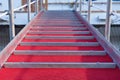Red carpet stairway