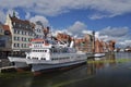 Ships in Gdansk harbour Royalty Free Stock Photo
