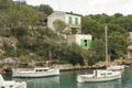 Ships in the harbor of Cala Figuera Royalty Free Stock Photo