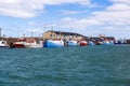 Ships in the harbor of Hirtshals Royalty Free Stock Photo