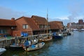 Harbor in the city of Wismar, Germany