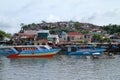 Ships in Manado Royalty Free Stock Photo