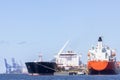 Ships in operation at the Port of ParanaguÃ¡.