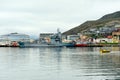 Ships in the port Hammerfest, Norway Royalty Free Stock Photo