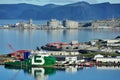 Ships in the port Hammerfest, Norway Royalty Free Stock Photo