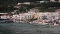 Ships in the port of the Italian island of Capri