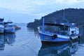 Ships in the port of ko Chang Thailand