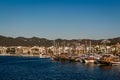 Ships are in the port of Marmaris Royalty Free Stock Photo