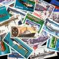 Ships at Sea Background collage