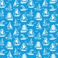 Ships seamless pattern.