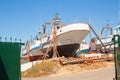 Ships undergo dock repairs