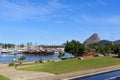 Ships and yachts in Marina da Gloria, Rio de Janeiro Royalty Free Stock Photo