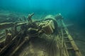 Shipwreck Alice G. in Tobermory Canada Royalty Free Stock Photo