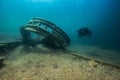 Shipwreck Alice G. in Tobermory Canada Royalty Free Stock Photo