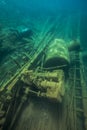 Shipwreck Alice G. in Tobermory Canada Royalty Free Stock Photo