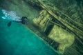 Shipwreck Alice G. in Tobermory Canada Royalty Free Stock Photo