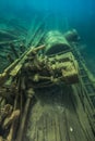 Shipwreck Alice G. in Tobermory Canada Royalty Free Stock Photo