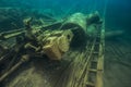 Shipwreck Alice G. in Tobermory Canada Royalty Free Stock Photo