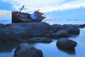 Shipwreck in Angsila Chonburi, Thailand