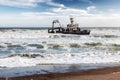 The shipwreck in the Atlantic ocean Royalty Free Stock Photo