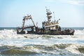 The shipwreck in the Atlantic ocean Royalty Free Stock Photo