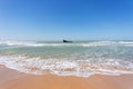 Shipwreck in the Atlantic ocean Royalty Free Stock Photo