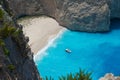 Shipwreck bay from above, Greece