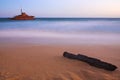 Shipwreck on beach