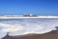 Shipwreck on a beach, Skeleton Coast Royalty Free Stock Photo