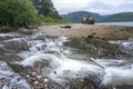 Shipwreck called the Old Boat of Caol,Corpach,Lochaber,Scotland,UK