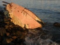 Shipwreck on the coast