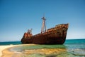 Famous Ship wreck in Southern Greece, became a tourist attraction