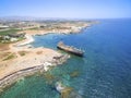 Shipwreck EDRO III, Pegeia, Paphos Royalty Free Stock Photo