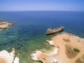 Shipwreck EDRO III, Pegeia, Paphos Royalty Free Stock Photo