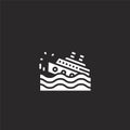 shipwreck icon. Filled shipwreck icon for website design and mobile, app development. shipwreck icon from filled insurance