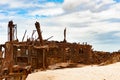 Shipwreck Maheno Fraser Island, Australia, Shipwreck and dramatic sky Royalty Free Stock Photo