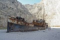 Shipwreck in navagio beach, Greece