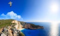 Shipwreck Navagio beach in Zakynthos islan